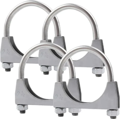 Miniatura 10 de Abrazadera de escape de perno en U de 1,5 pulgadas, abrazadera resistente del silenciador