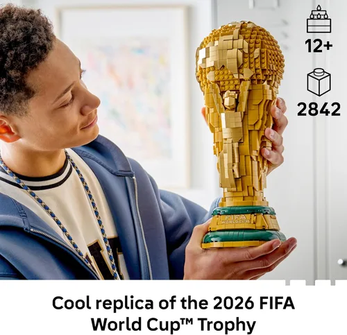 Miniatura 2 de Conjunto de construcción del trofeo oficial del Mundial de la FIFA de LEGO Ediciones - Kit para exhibición en dormitorio, oficina en casa, estante