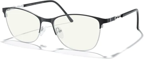 MERRY'S Gafas de lectura para mujer, lentes de bloqueo de luz azul para mujer, anteojos de lectura para computadora Negro-2.047 in