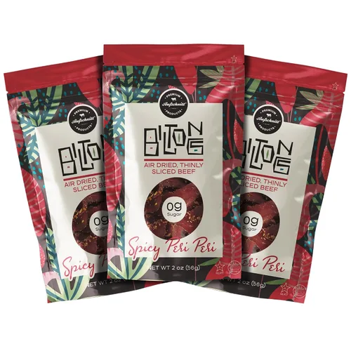 Miniatura 6 de Aufschnitt Biltong - Rebanadas de carne de res estilo sudafricano, secado al aire, sin azúcar, todos los ingredientes naturales, sin gluten