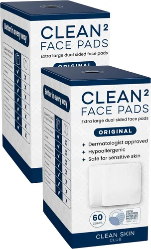 Miniatura 9 de Clean Skin Club Clean² Pads 2.0 [Nuevos y mejorados bordes] Almohadillas faciales garantizadas sin desprendimientos ni desgarros, capas triples