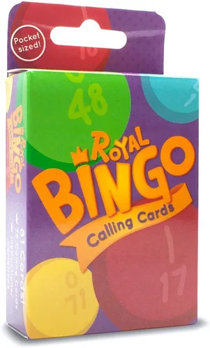 Miniatura 7 de Royal Bingo - Tarjetas de llamadas regulares, paquete de 81, fuente de alta visibilidad, 3.5 x 2.5 pulgadas por tarjeta, repuesto para rifa y pelotas