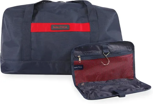 Miniatura 8 de NAUTICA Oceanview - Juego de maletas Softside de 5 piezas, azul marinorojo, marino, Oceanview - Juego de equipaje de 5 piezas
