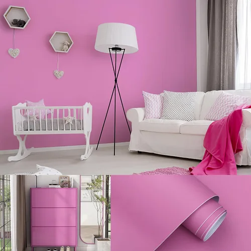 Miniatura 27 de Papel tapiz azul de 15.7 x 197 pulgadas para dormitorio, papel adhesivo azul para despegar y pegar, papel tapiz para baño, vinilo extraíble, Azul
