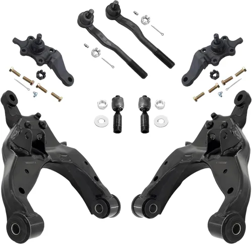 Miniatura 127 de Detroit Axle - Kit de brazos de control de extremo delantero de 8 piezas para Dodge Dakota 00-04, Durango 00-03, 4 brazos de control superior e