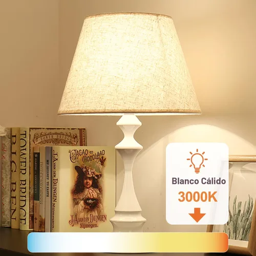 Miniatura 3 de TJOY Paquete de 6 Bombillas LED A19, Bombilla LED Equivalente a 60 Vatios, Blanco Cálido 3000K, Eficiente 9W, Base Estándar E26, Bombilla de Ahorro
