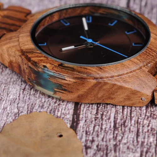 Miniatura 4 de BOBO BIRD Relojes de madera de diseño especial para hombre, relojes deportivos de cuarzo
