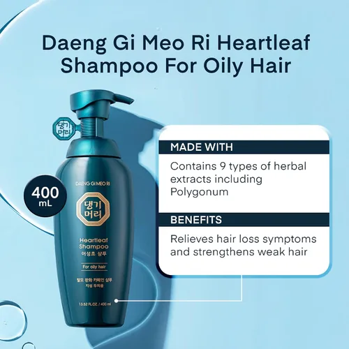 Miniatura 3 de Daeng Gi Meo Ri Set de cuidado para la pérdida de cabello - Champú para cabello graso + tratamiento para todo tipo de cabello, 13.5 onzas líquidas