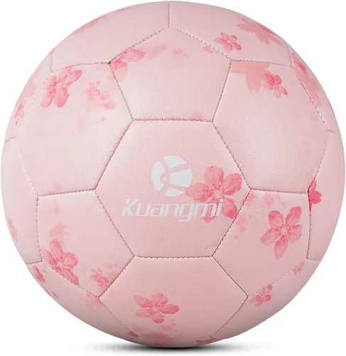 Miniatura 13 de Kuangmi Balón de fútbol, pelota de partido de tamaño oficial 5, jugadores de fútbol para jóvenes, adolescentes y adultos, entrenamiento deportivo al