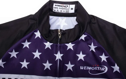Miniatura 10 de Weimostar Hombre Ciclismo Jersey Manga Corta Bicicleta Ropa Multicolor Diamante