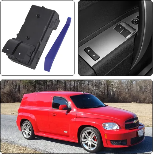 Miniatura 6 de Obaee Botón de interruptor de control de ventana eléctrica para puerta delantera izquierda del conductor Compatible con 2007-2019 Chevy Chevrolet