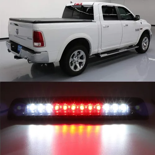 Miniatura 5 de Youxmoto Tercera luz LED de freno para Dodge Ram 1994-2001, luz de freno impermeable de montaje alto, 55077263AB (carcasa negra y lente ahumada)