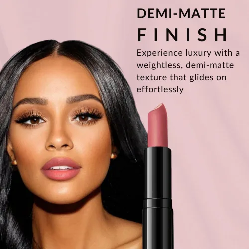 Miniatura 3 de Flori Roberts Lápiz labial de lujo, maquillaje de labios vibrante para mujeres de color o tonos de piel más profundos, textura semi-mate, hidrata