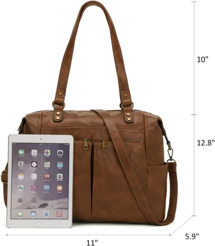Miniatura 2 de KouLi Buir Monederos para mujer, bolso de piel sintética con múltiples bolsillos, bolso de hombro de diseñador Hobo Bucket espacioso bolso cruzado