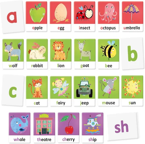 Miniatura 3 de Headu Tarjetas táctiles y fonéticas del alfabeto Montessori - Actividades de aprendizaje preescolar de 2 a 5 años, tarjetas educativas ABC