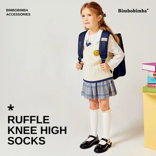 Miniatura 2 de Calcetines altos hasta la rodilla para niñas pequeñas