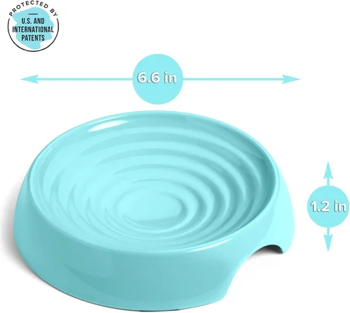 Miniatura 3 de CatGuru - Tazón para comida de gato, alivia la fatiga de los bigotes, plato ancho para gato, tazones antideslizantes para gatos, tazones poco