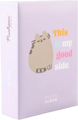 Pusheen - Álbum de fotos de 4 x 6 pulgadas, Pusheen The Cat Book | Álbum de fotos familiar con 100 bolsillos deslizables | Álbum de recortes Kawaii