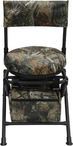 Miniatura 9 de MDSTOP Silla de caza giratoria de 360 grados para refugios de caza, asiento de caza plegable, silla de pesca, ligera, portátil, cojín acolchado
