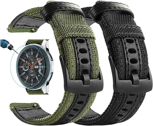 Miniatura 8 de Maxjoy Correas para Galaxy Watch de 1.81 pulgadas, Galaxy Watch 3 de 1.77 pulgadas, Gear S3 Frontier, correa de repuesto de nailon de liberación