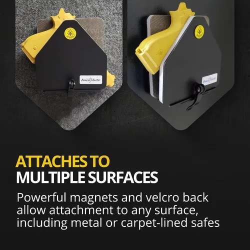 Miniatura 3 de BenchMaster Estante vertical para pistolas, almacenamiento seguro para pistolas, con capacidad para 2 a 12 pistolas, organizador seguro para armas