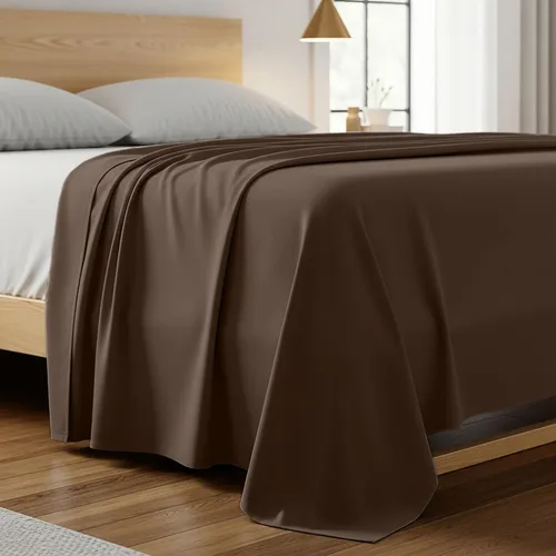 Miniatura 25 de Mellanni Sábana plana tamaño California King – Ropa de cama de la Colección Icónica – Lujo de hotel, extra suave, refrescante, resistente a las 1455