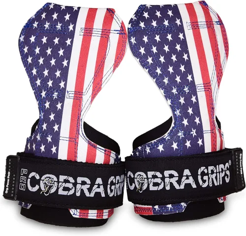 Miniatura 33 de Cobra Grips Weight Lifting Gloves with Adjustable Neoprene Padded Wrist Wraps - Heavy Duty Alternative to Power Lifting Hooks for Deadlifts