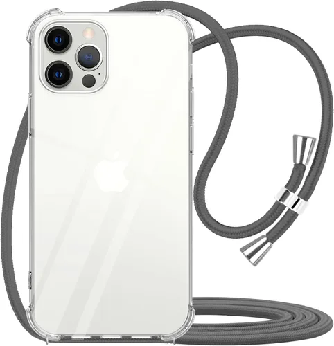 Miniatura 19 de Funda cruzada para iPhone SE 2/3, correa de cordón ajustable transparente para el cuello para mujer para iPhone 7/8, funda de teléfono TPU suave a