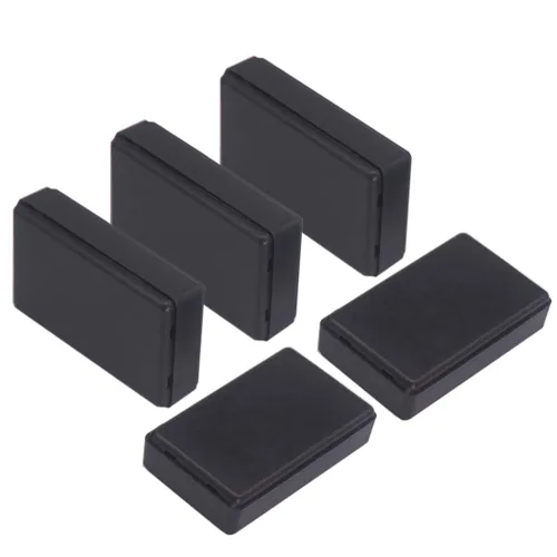Miniatura 7 de Zulkit 12 cajas de proyecto de plástico ABS para proyectos eléctricos, caja de conexiones de energía, color negro, 1.97 x 1.10 x 0.59 pulgadas
