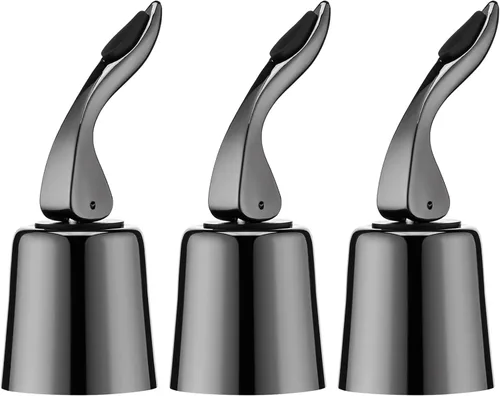 Miniatura 10 de Tapones de vino para botellas de vino con tapón de botella de vino al vacío de acero inoxidable con corchos de vino reutilizables de silicona, a