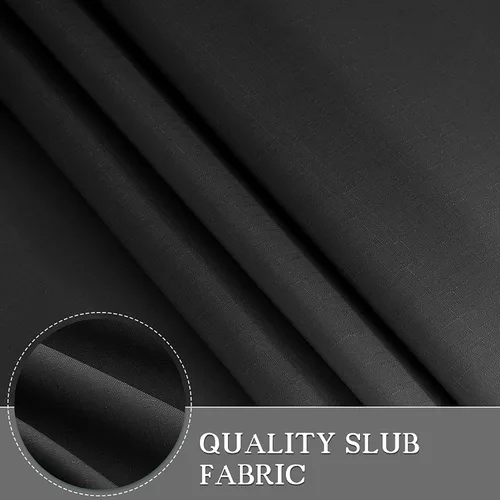 Miniatura 2 de Cortina de ducha para compartimento pequeño negra para hombres, 36 pulgadas de ancho, juego de cortinas de baño gris, cortinas geométricas estrechas