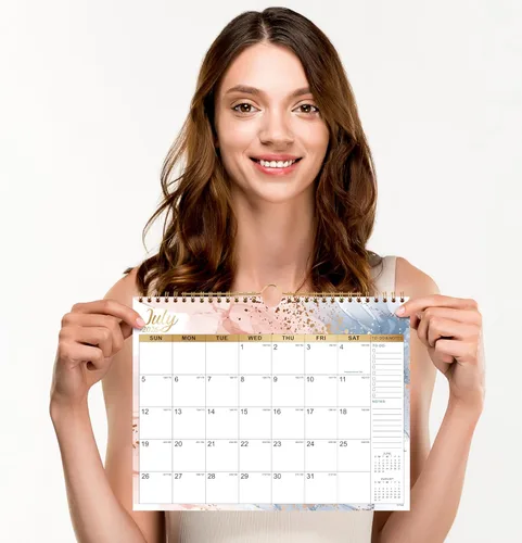 Miniatura 7 de Calendario 2026-2027 – Calendario de pared 2026-2027, de julio de 2026 a diciembre de 2027, 11 x 8.5 pulgadas, con papel grueso, fechas julianas