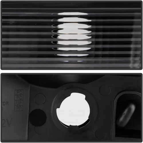 Miniatura 5 de ACANII - Faros delanteros halógenos negros para Chrysler 300 2005-2010, faros delanteros de repuesto para el lado del conductor + del pasajero