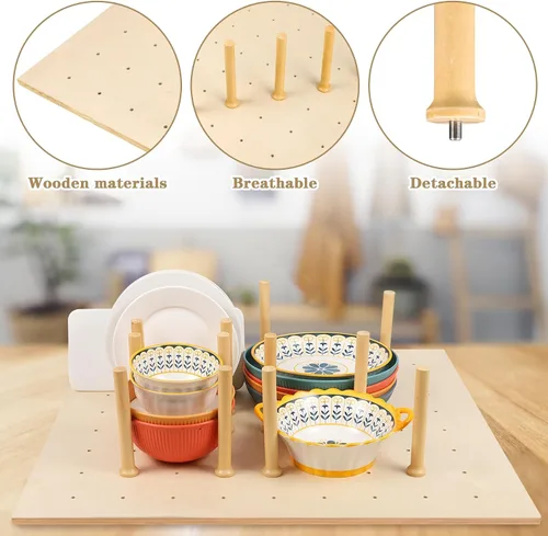 Miniatura 3 de Organizador de cajones de tablero de clavijas (39 x 21 pulgadas) para cajones, tablero de clavijas, organizador de cajones de cocina, divisor