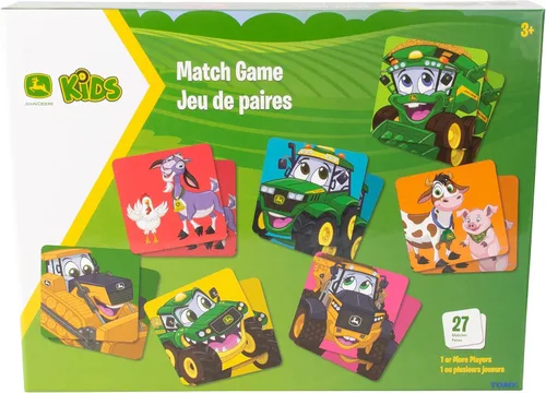 Miniatura 12 de John Deere Kids - Juego de memoria con temática de granja para niños pequeños y niños, juguetes John Deere, juegos preescolares y actividades