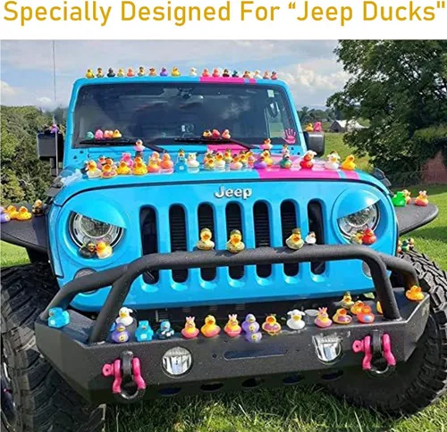 Miniatura 2 de 10 tapones de pato, soporte de pato de goma, soporte de pato de goma para Jeep Dash y pantalla fija, regalo para los amantes de Jeep, incluye