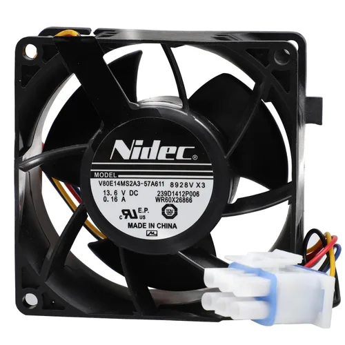 Miniatura 2 de WR60X26866 WR60X29099 Motor del ventilador del evaporador compatible con el refrigerador GE, reemplaza V80E14MS2A3-57A611 WR60X10356 WR60X10357