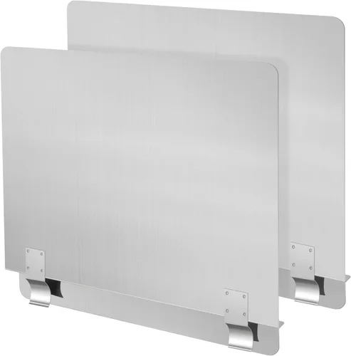 Miniatura 8 de Ferraycle 2 Paquetes Protector contra Salpicaduras de Acero Inoxidable para Freidora Protector contra Salpicaduras y Derrames Comercial para Estufa