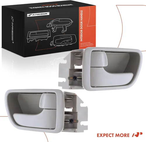Miniatura 8 de A-Premium Manijas interiores interiores para puertas compatibles con Toyota Camry 2002 2003 2004 2005 2006, color beige, juego de 2 piezas, parte
