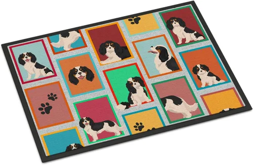 Miniatura 119 de Caroline's Treasures MLM1149MAT - Felpudo rojo Border Collie de 18 x 27 pulgadas, para interiores y exteriores, para entrada, antideslizante, Border