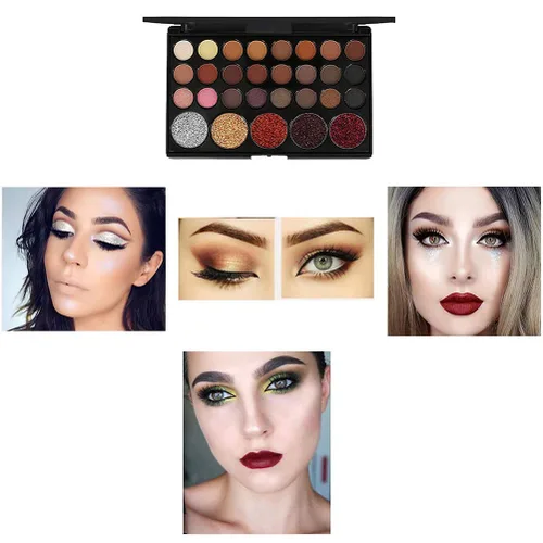 Miniatura 8 de Newooh - Juego de maquillaje profesional, kit de iniciación de cosméticos con bolsa de almacenamiento, paleta de maquillaje portátil de viaje, juego