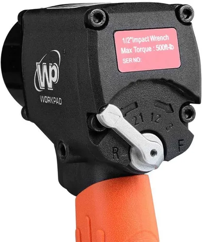 Miniatura 7 de WORKPAD - Mini llave de impacto neumática de 1/2 pulgada con martillos gemelos, herramientas neumáticas 1116