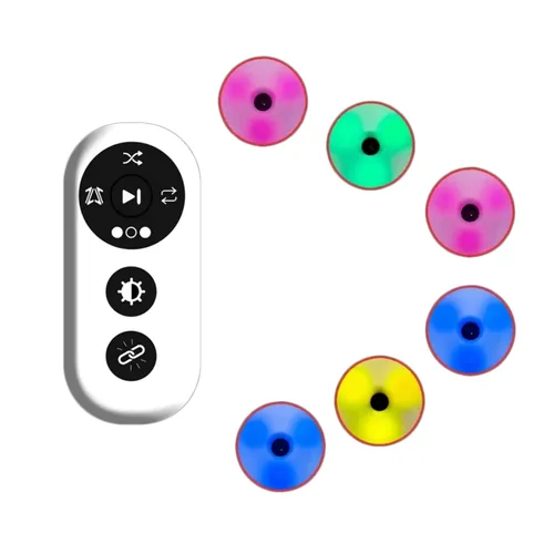 Miniatura 9 de Luces de entrenamiento de agilidad, luces portátiles de fitness deportivo, kit de entrenamiento para mejorar la velocidad, agilidad y tiempo