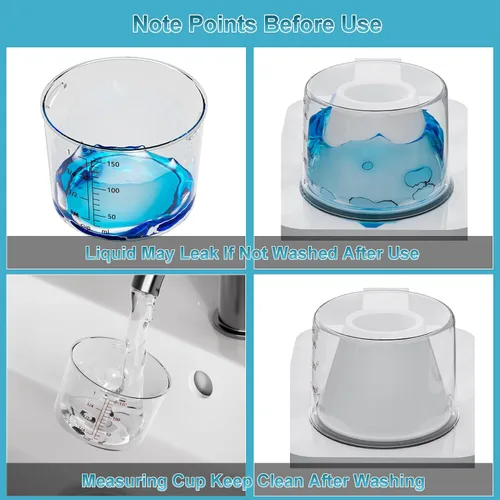 Miniatura 4 de Dispensador de Detergente para Ropa de 61 OZ, Paquete de 2 Dispensadores de Detergente Líquido, Dispensadores de Detergente de Plástico para Polvo