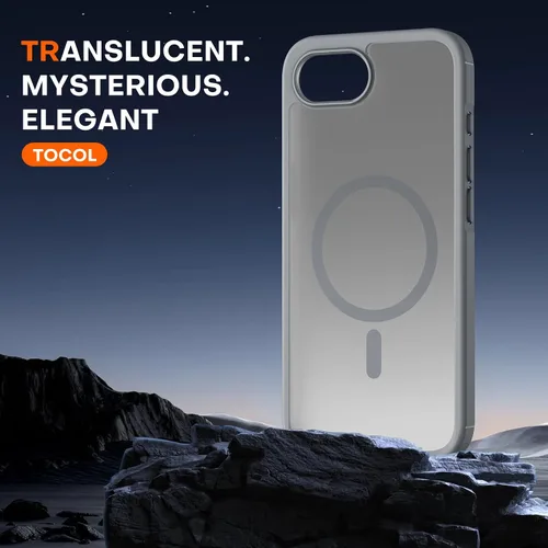 Miniatura 736 de TOCOL Funda para iPhone 11, compatible con Magsafe, protección completa de cámara, imanes integrados, protección contra caídas, funda translúcida