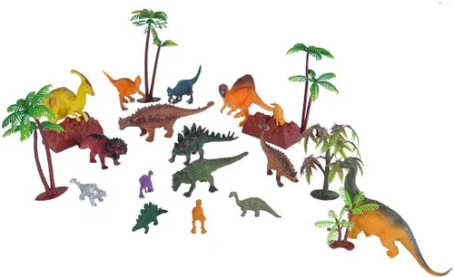 Miniatura 3 de Wild Republic Cubo de dinosaurio, juego de figuras de animales de dinosaurio, T Rex, triceratops, velociraptor, espinosaurio, estegosaurio y más