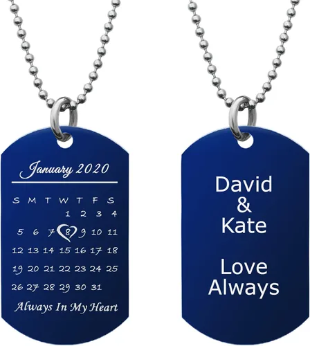 Miniatura 16 de Collar con Foto Personalizada Collar de Foto Personalizada para Hombres Mujeres Novio Aniversario Día de San Valentín Navidad Regalo para Esposo