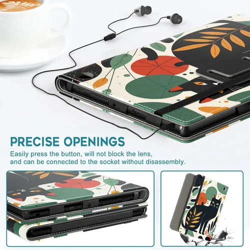 Miniatura 5 de COOWPS Funda para tableta Amazon Fire HD 10 (13ª/11ª generación, versión 2023/2021) de 10.1" – Funda plegable delgada con función de encendido