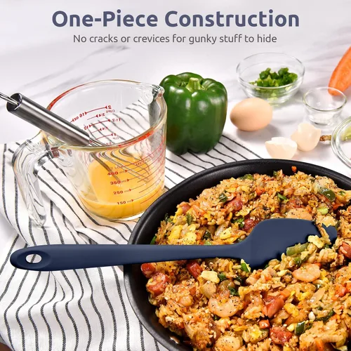 Miniatura 8 de U-Taste - Espátula de cuchara de silicona resistente al calor: U-Taste 600ºF de alto calor, flexible, 11.38 pulgadas, mezcla de silicona, agitación