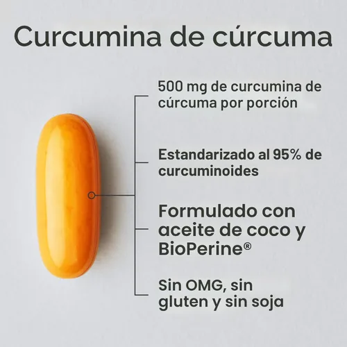 Miniatura 2 de Cúrcuma curcumina C3® Complex, la cúrcuma ayuda a un envejecimiento sano, la visión, las articulaciones y el hígado, fortificado con pimienta negra